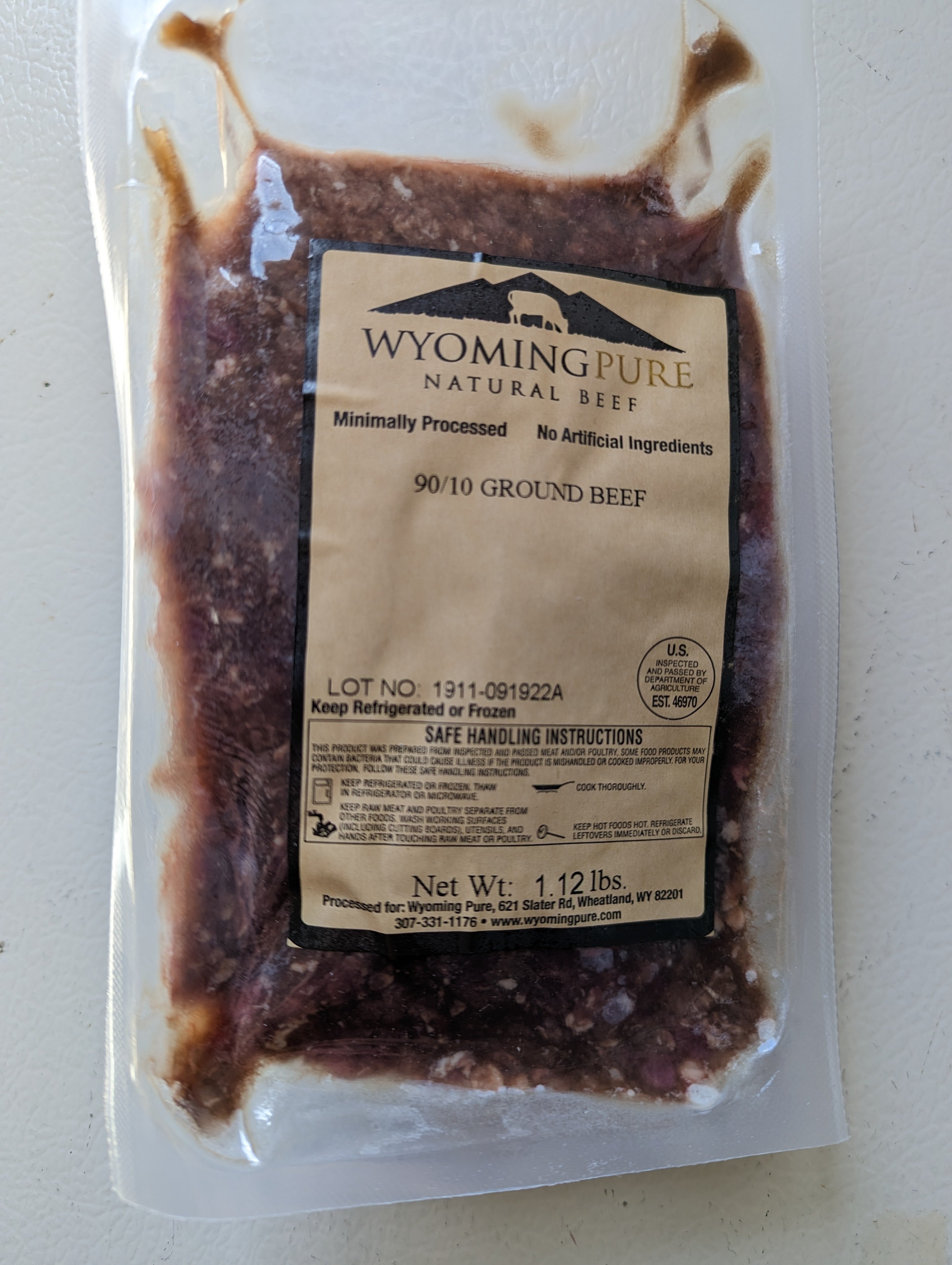 Lean Ground Beef 90 10 – Wyoming Pure Natural Beef